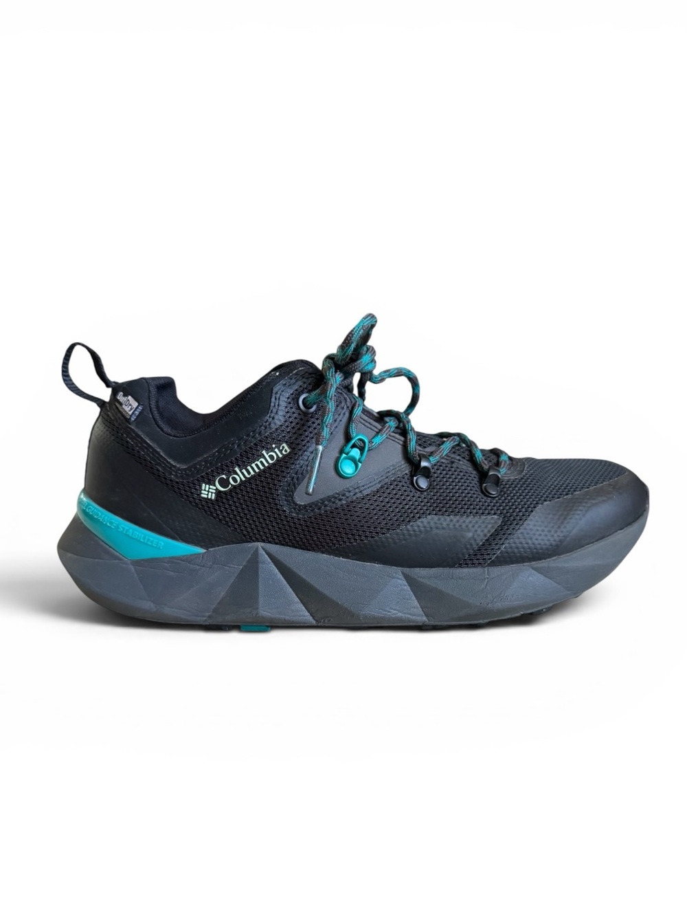 Columbia Facet 60 Low OutDry Waterproof Trail Sneakers Hiking Shoes Black Teal 8